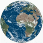 spinning globe
